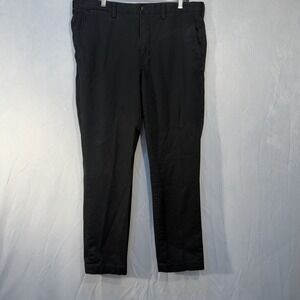 Polo Ralph Lauren Stretch Straight Fit Pants Men's 36x32 Black Straight Leg Pony
